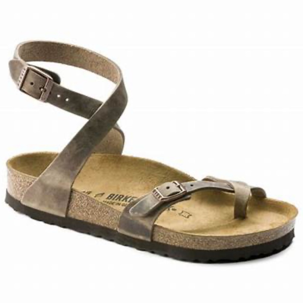 Birkenstock Brown Ankle Strap Sandals